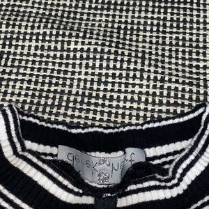 Shoulder cut, turtle neck dress